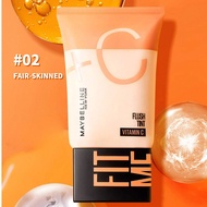 MAYBELLINE FIT ME FLUSH TINT VC 02 FAIR YL CN 30ML VITAMIN C NIACINAMIDE