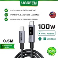 UGREEN UNO 100W PD USB-C to USB-C Cable | 5A Fast Charging Type-C Charger Cord with E-Marker Chip Ny