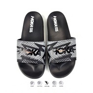 HITAM PUTIH Sandals Slippers Original Hoka Premium Slippers Slide Casual Latest Size 39-43 White Yellow Pink Peach Black