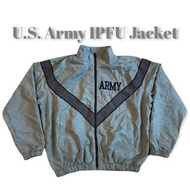 【US Army】美軍公發IPFU防風運動訓練外套 夾克 風衣 滿版迷彩反光 防潑水 立領 透氣內裡 美國製古著二手美品