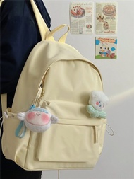 กระเป๋าเป้สะพายหลังสีทึบญี่ปุ่นเดินทางกระเป๋าเป้นักเรียน