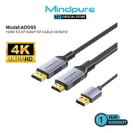 Mindpure AD063 HDMI TO DP ADAPTER CABLE 4K/60HZ
