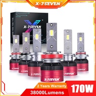 2PCS h4 170W 38000lm 6500K LED headlight bulb with color X-Aurora LED headlight h4 Super brigh 9005 