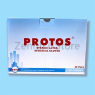 Sarung Tangan Latex Sterile Surgical Gloves Protos Handscoon Steril