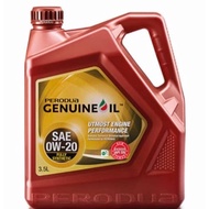 70011011 Perodua Fully Engine Oil 0W20 3.5L 0W20 Fully Synthetic 3.5L (Red) For Perodua Proton Toy