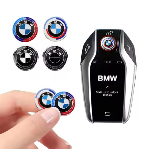 11/14MM 3D Aluminum Car Key Shell Stickers For BMW M M1 M2 M3 F32 E60 F01 F30 F20 E90 F30 F87 E46 E6