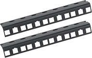 HMF 66804-02 Rack Rail for Server Cabinet, Pack of 2, 10 Inch, 4 U, Black