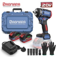 DAGMARA DIW06-400 Cordless Impact Wrench 4.0Ah Li-ion Battery 400N.m Max Torque