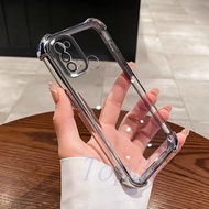 Casing realme 7i C17 Four corner anti drop transparent phone case SJDK