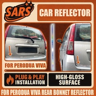 Premium Albino Car Reflector Set for Perodua Viva Rear Bonnet bottom 1 Pcs – Plug & Play / Rust-Free