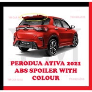 PERODUA ATIVA 2021 ABS SPOILER WITH COLOUR