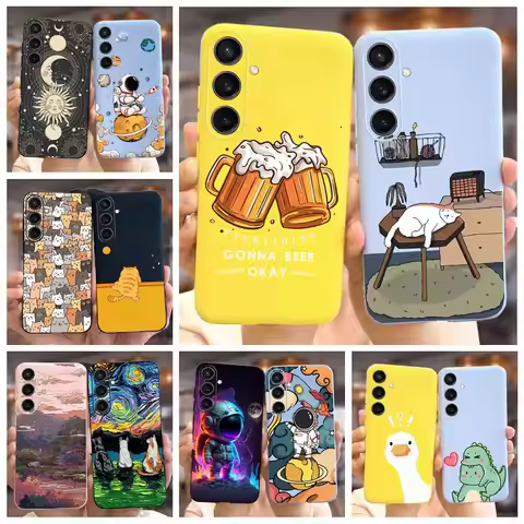 For Samsung Galaxy S23 FE Case S23 Plus New Fashion Candy Painted Soft Silicone Phone Case For Samsu