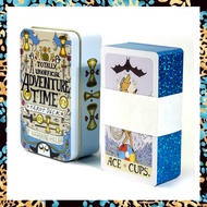 ไพ่ทาโรต์กล่องดีบุก-Adventure Time | พร้อมหนังสือคู่มือกระดาษ | ขนาดพกพา10.3X6ซม | ไพ่ทำนาย | ไพ่ยิปซี ไพ่ออราเคิล ไพ่ยิบซี ไพ่ทาโร่ ไพ่ดูดวง ไพ่ทาโรต์ Tarot Card Deck