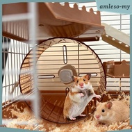 [AmlesoMY] Hamster Cage Gerbil Habitat House Small Animal Cage with Spacious Interior for Bedding To