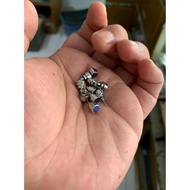 TOMBOL DR313 >> UNIVERSAL WATCH CHRONO KNOB BUTTON SILVER COLOR PREMIUM UNIT