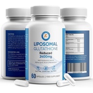 Liposomal Glutathione 2400mg, with Hyaluronic Acid, Resveratrol, Active Form L-Glutathione Reduced (