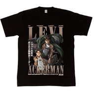 การออกแบบเดิมเสื้อยืด พิมพ์ลายการ์ตูน Levi Ackerman Attack On Titan Final Season Homage Series สําหร