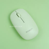 Mouse Wireless Robot Untuk HP Tab Laptop PC Komputer Bluetooth Office Kantor Tanpa Kabel Pink M260
