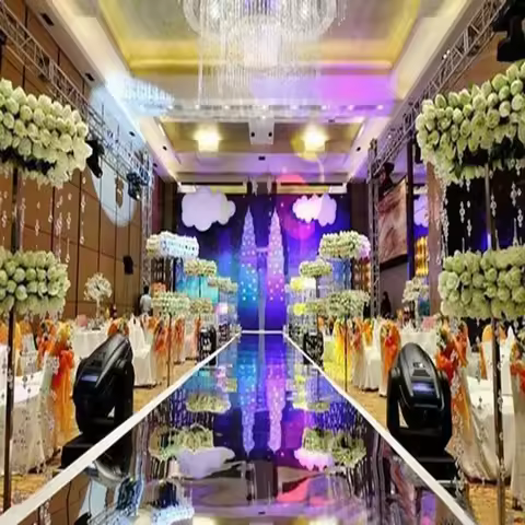 20M Per lot 1.2M Wide Shine Silver Mirror Carpet Aisle Runner Dance Floor Mat For Romantic Wedding F