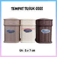 HAWAII 3102 Itari Woven Toothpick Holder Wooden Toothpick/ Bamboo Toothpick/