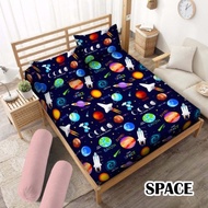 SPREI SET SARUNG BANTAL DAN SARUNG GULING MOTIF KELINCI PINK BAHAN JENIS POLYMICRO ANTI LUNTUR