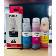 Canon GI-70 Ink Bottle for Pixma G5070, G6070, G7070, GM2070, GM4070 (Black / Cyan / Magenta / Yello