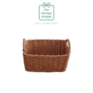 The Storage Shoppe - Honey Rattan Basket M Rattan Basket Storage Basket