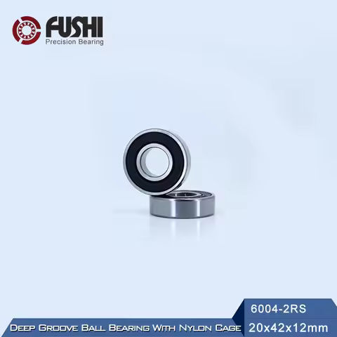 6004RZ Bearing 20*42*12 mm ABEC-3 4PCS Mute High Speed For Gargen Tools 6004 RS 2RZ Ball Bearings 60