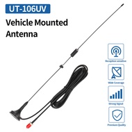 Vehicle Magnetic Suction Base Antenna 144MHz 433MHz Walkie Talkie UHF / VHF Dual Band SMA-F Female A