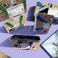 Phone Cover BTBOYS V LAYOVER TaeHyung Notebook Book Case Flip Holder Cover For Samsung S25 ULTRA S24