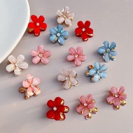BS - H912 FLOWER-SHAPED HAIR CLIPS, 4 PCS, CUTE, WOMEN'S HAIR ACCESSORIES, FRINGE-MODEL CLIPS
