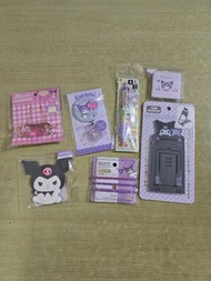 kuromi 鏡 放大鏡 靜電手鏈 手機座 原子筆 筆 pen 可羅米 吊飾 掛飾