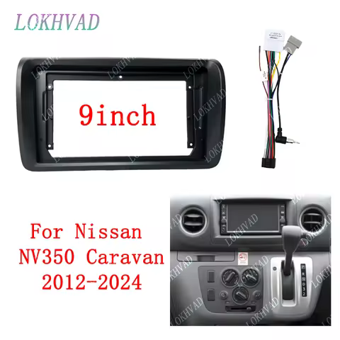 9 Inch Car Frame Fascia Adapter Android Radio Dash Fitting Panel Kit For 2012-2024 Nissan NV350 Cara
