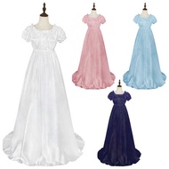 Tt New Bridgerton Medieval Gown Long Dress Cosplay Stage Performance Costume