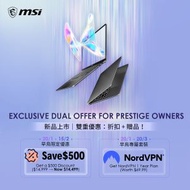 MSI - [ 最新型號 最新處理器 ] Prestige 16 AI+ ( Ultra 7 /32GB /1TB /16" 2.8K OLED ) 手提電腦