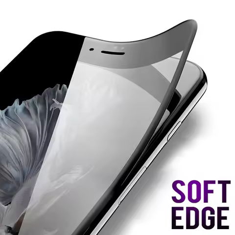 9H 0.2mm 3D Curved Soft PET edge Full Cover Tempered Glass Screen Protector For iPhone 6 6S 7 8 Plus