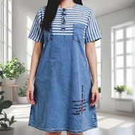 Short Sleeve Jeans Dress for 50 Kg to 70 Kg Weight