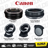 (Ready Stock) Canon EF-EOS R Adapter / Control Ring / Drop-In Mount Adapter CPL / ND Filter EF Lens 