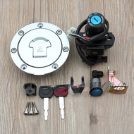 Motorcycle Lgnition Switch Lock Key Set Motocross Fuel Gas Tank Cap Cover For HONDA CB400 SF VTEC CB