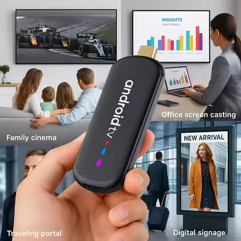 5PCS H96 Max S905L TS Android 14.0 TV BOX 4K 2GB 16GB 2.4G&5G WiFi BT TVStick Smart Voice Remote Con