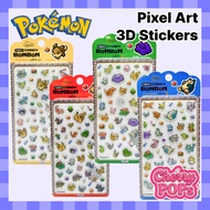 [Pokemon] Pixel Art 3D Candy BonBon Stickers - Retro Pixel Pikachu Eevee Ditto Snorlax Epoxy Sticker