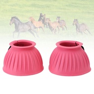 Equestrian Bell Boots 1 Pair Protective Soft Equine Hoof Protector for Training