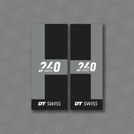 DT Swiss 240 Gray Hub Decal