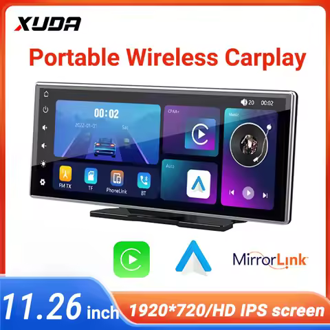 11.26 polegada ips tela de toque carplay rádio multimídia player vídeo portátil sem fio carplay mp5