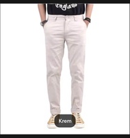 Celana Chinos Pria Dewasa Chinos Slim Fit Premium
