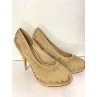 Beige WOMEN HEELS SHOES