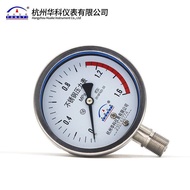 Stainless Steel Y-100BF Steam Hangzhou Vacuum 304 Oil Pressure Gauge Pressure Gauge Water Pressure H