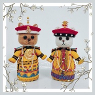 （现货）~Gloria丽璇手作~手工DIY毛线编织《吾家猫皇》 钩针玩偶一对(成品)