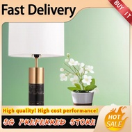 [In stock]Nordic Light luxury marble table lamp personality creative bedside lamp bedroom post moder