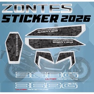 Zontes Sticker Zontes368G 2026 Kit Motorcycle For Zontes368G 2026 New Design 2026